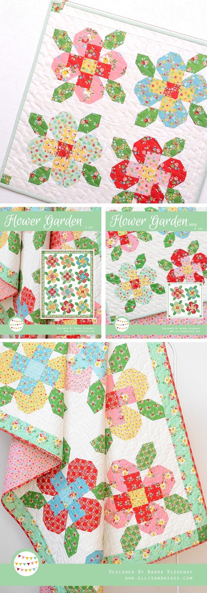 Flower Garden Quilts by Nadra Ridgeway