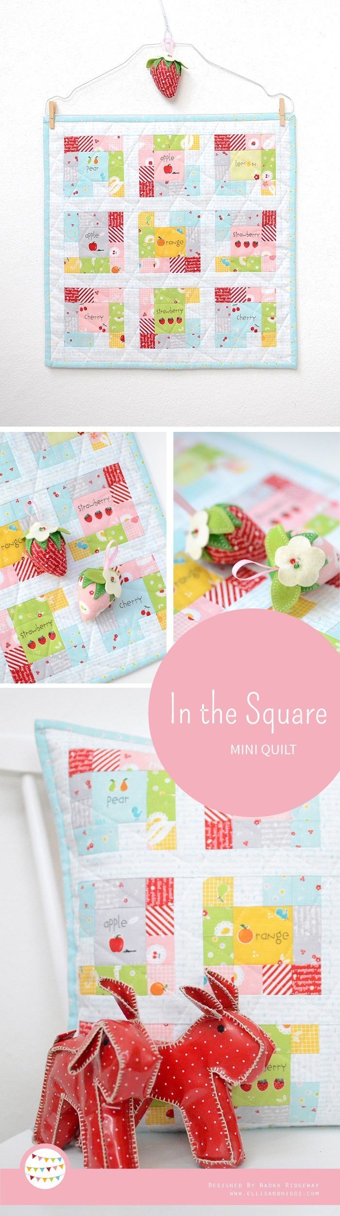 In the Square Mini Quilt Pattern by Nadra Ridgeway
