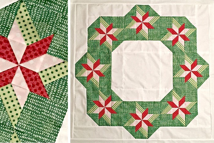 Christmas Wreath Quilt Pattern by Nadra Ridgeway of ellis & higgs
