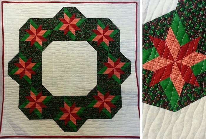 Christmas Wreath Quilt Pattern by Nadra Ridgeway of ellis & higgs