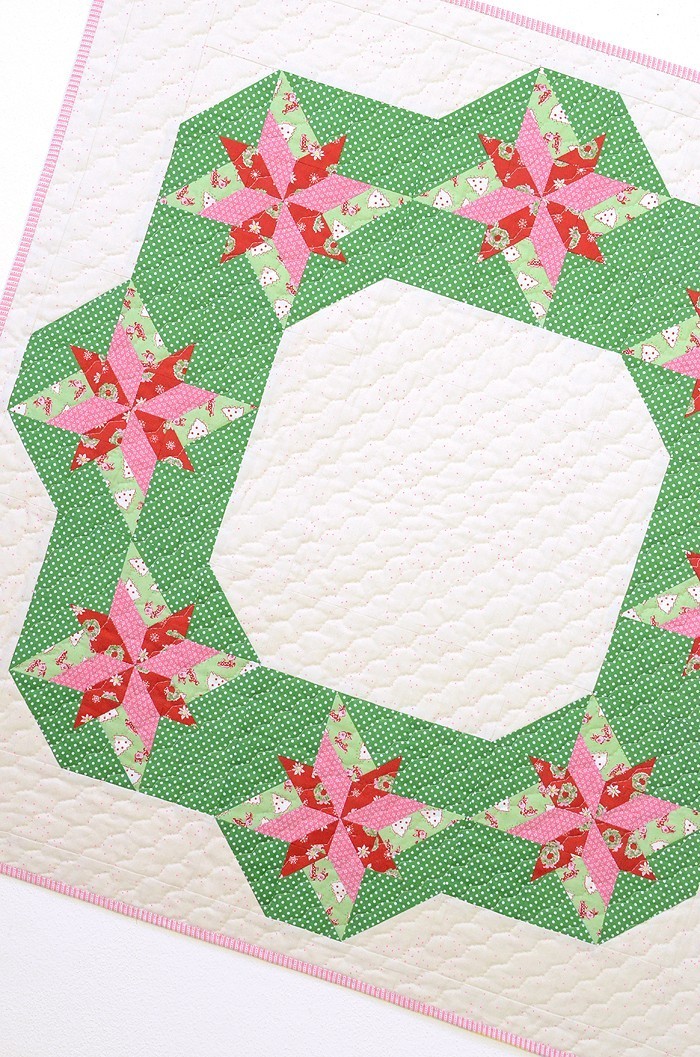 Christmas Wreath Quilt Pattern by Nadra Ridgeway of ellis & higgs