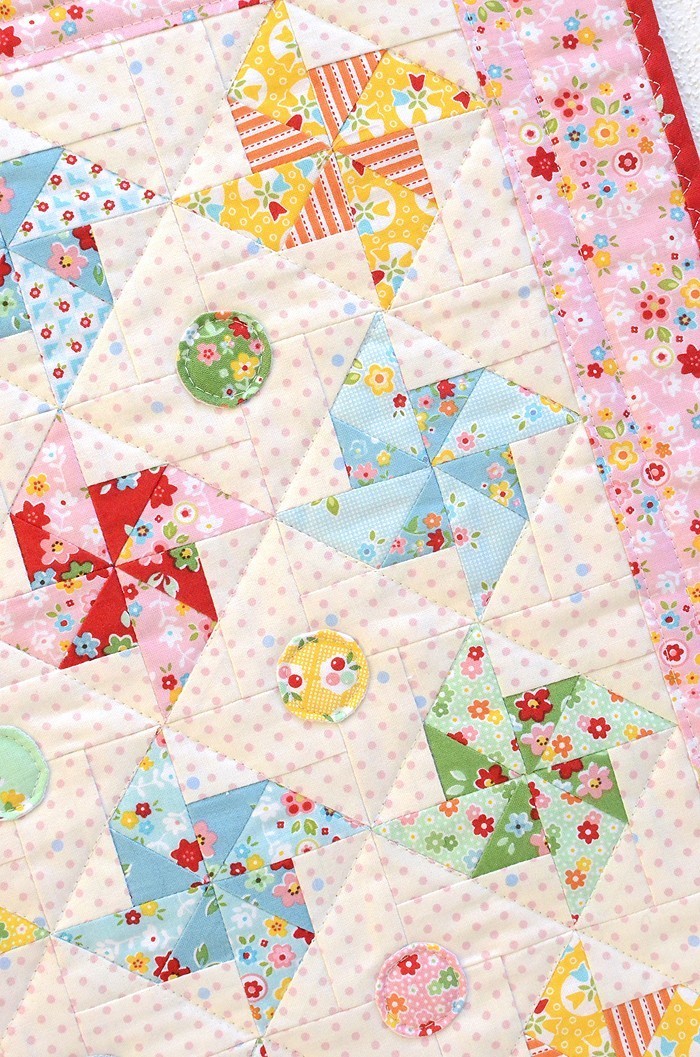 Pinwheel Mini made with Backyard Roses and Bloom and Bliss by Nadra Ridgeway