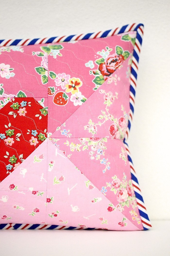 Quilted Love Letter Pillow by Nadra Ridgeway of ellis & higgs