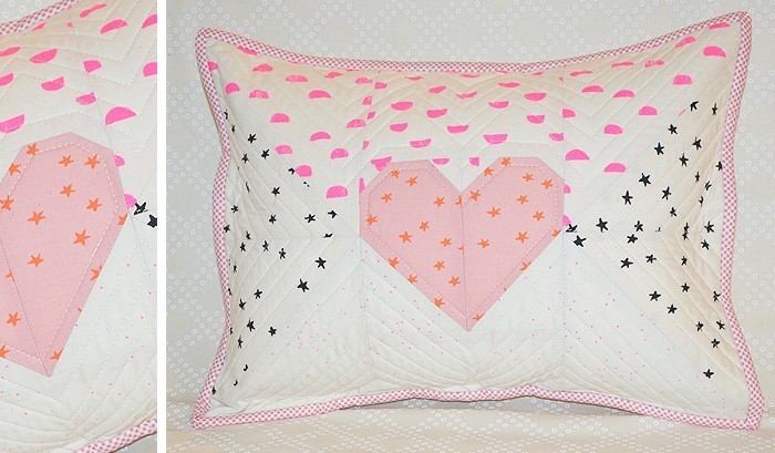 Quilted Love Letter Pillow by Nadra Ridgeway of ellis & higgs