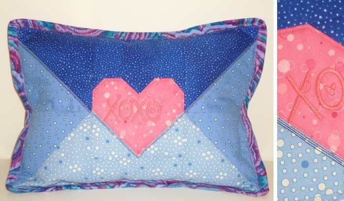 Quilted Love Letter Pillow by Nadra Ridgeway of ellis & higgs
