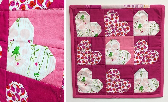 Tiny Hearts Mini Quilt Pattern by Nadra Ridgeway of ellis & higgs