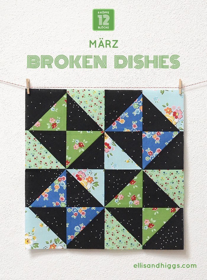 6 Koepfe 12 Bloecke März Block Broken Dishes - Nadra Ridgeway von ellisandhiggs