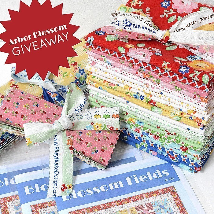 Arbor Blossom Blog Tour - Quilted Petal Coaster Tutorial by Nadra Ridgeway