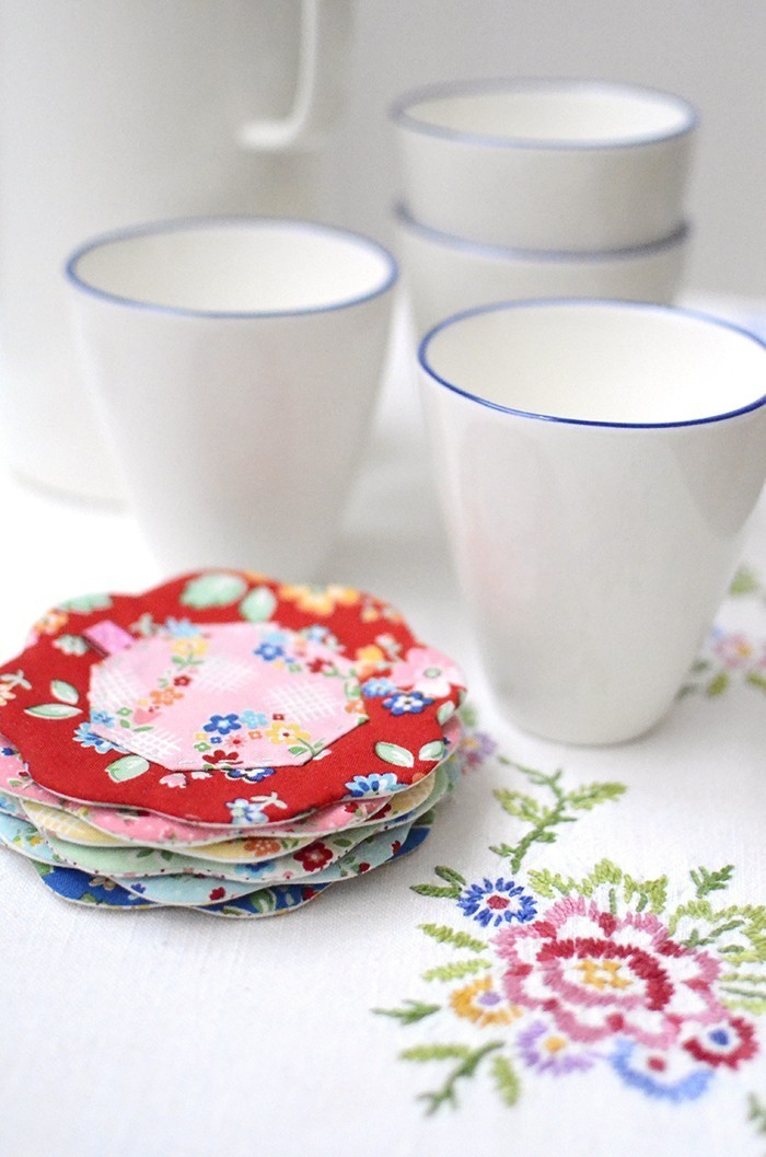 Arbor Blossom Blog Tour - Quilted Petal Coaster Tutorial by Nadra Ridgeway