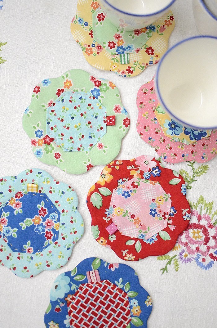 Arbor Blossom Blog Tour - Quilted Petal Coaster Tutorial by Nadra Ridgeway