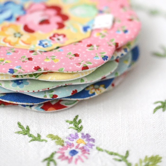 Arbor Blossom Blog Tour - Quilted Petal Coaster Tutorial by Nadra Ridgeway