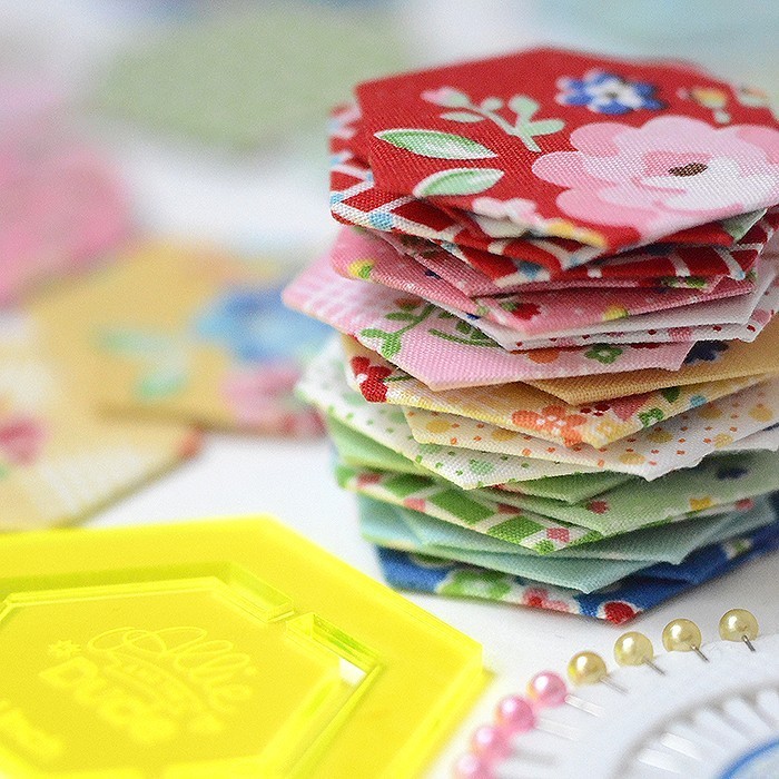 English Paper Piecing -Allie and the Dude Arbor Blossom Hexagons