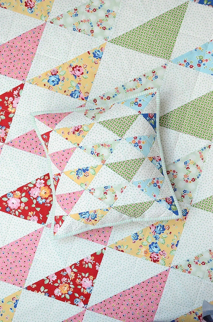 New Quilt Patterns: Rainbow Geese Pillow Pattern by Nadra Ridgeway of ellis & higgs