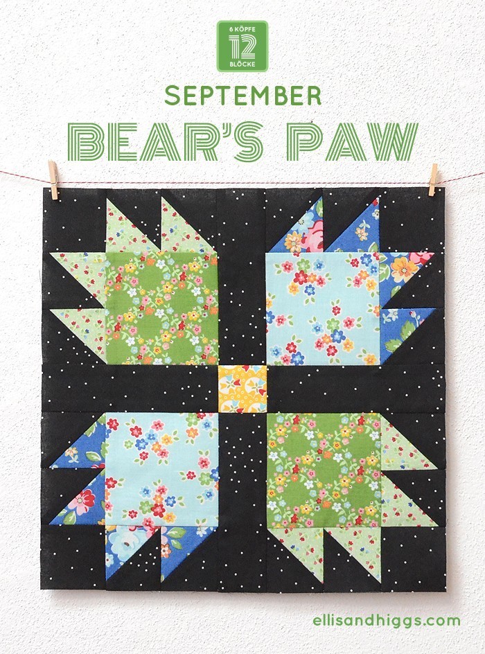 6 Köpfe 12 Blöcke - September Block Pineapple - Nadra Ridgeway von ellisandhiggs