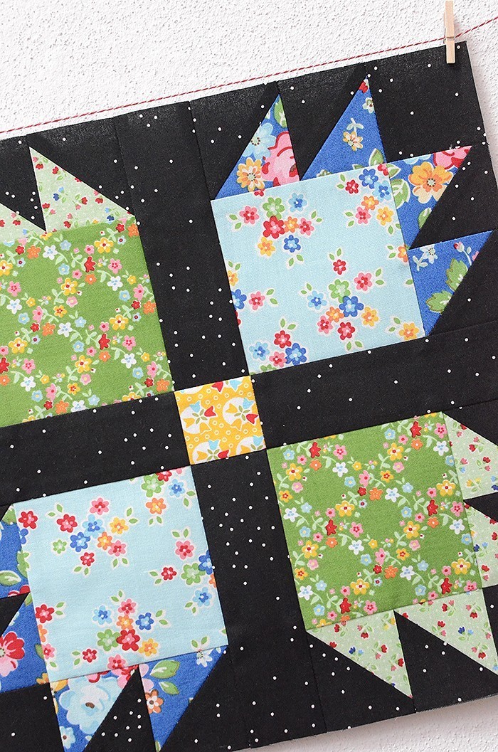 6 Köpfe 12 Blöcke - September Block Pineapple - Nadra Ridgeway von ellisandhiggs