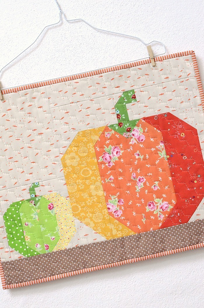 Pumpkin Patch Mini Quilt Pattern by Nadra Ridgeway of ellis & higgs