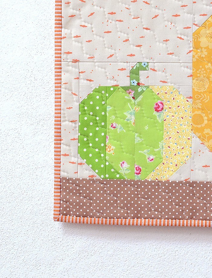 Pumpkin Patch Mini Quilt Pattern by Nadra Ridgeway of ellis & higgs