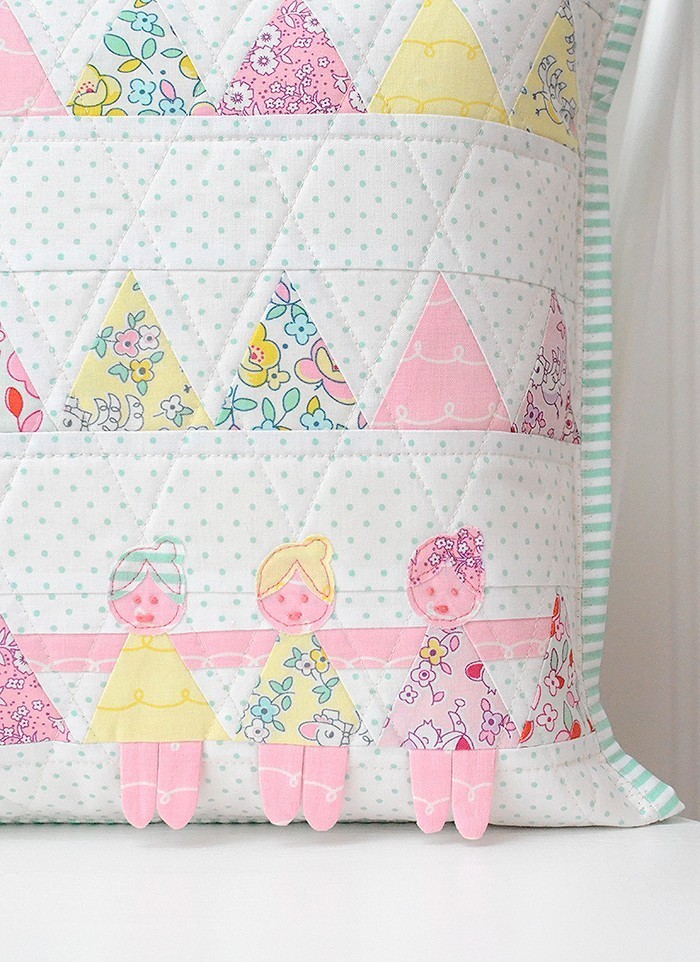 This cute pillow is my project for the Dolly Book Tour - Ndra Ridgeway of ellis & higgs