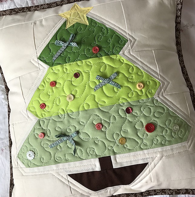 Under the Tree Quilted Pillow by Nadra Ridgeway of ellis & higgs