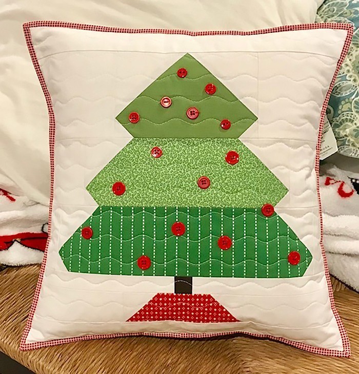 Under the Tree Quilted Pillow by Nadra Ridgeway of ellis & higgs