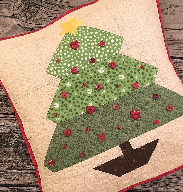 Under the Tree Quilted Pillow by Nadra Ridgeway of ellis & higgs