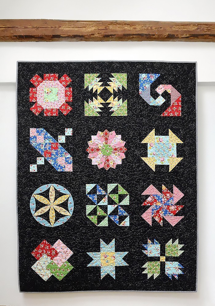 6 Koepfe 12 Bloecke - Finale - Mein fertiger 6 Köpfe 12 Blöcke - Quilt