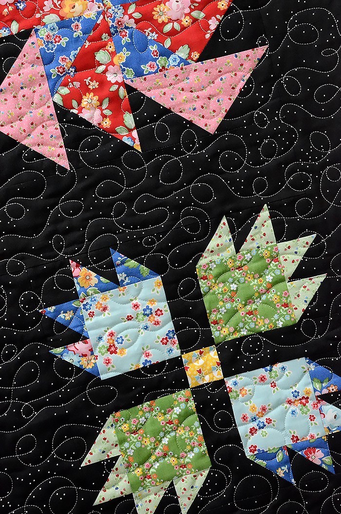 6 Koepfe 12 Bloecke - Finale - Mein fertiger 6 Köpfe 12 Blöcke - Quilt