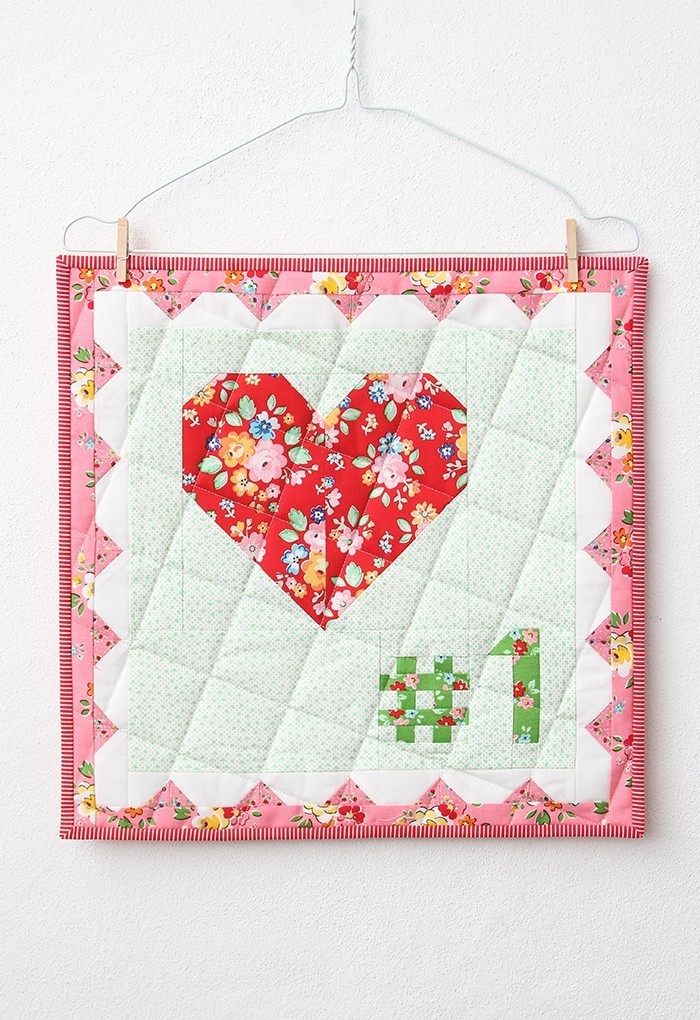 My Number One - Valentine's Day Pillow Pattern by Nadra Ridgeway of ellis & higgs