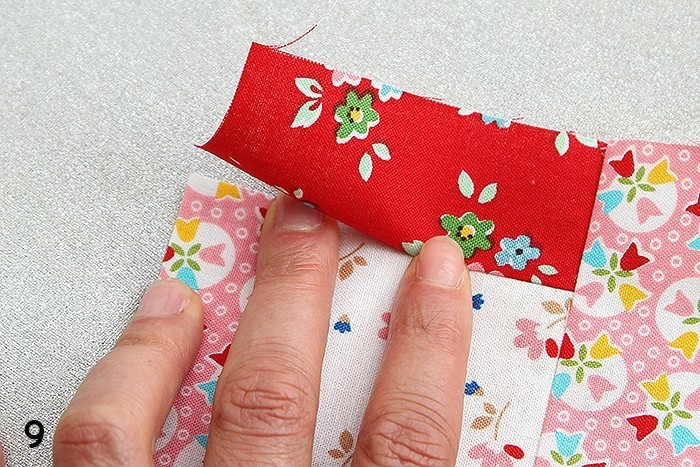 6 Köpfe 12 Blöcke - Februar Bright Hopes Quilt Block Tutorial von Nadra Ridgeway, ellis & higgs