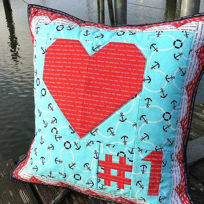 My Number One - Valentine's Day Pillow Pattern by Nadra Ridgeway of ellis & higgs