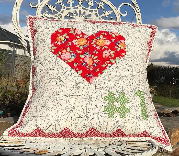 My Number One - Valentine's Day Pillow Pattern by Nadra Ridgeway of ellis & higgs