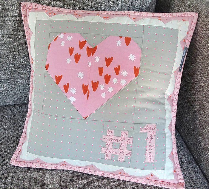 My Number One - Valentine's Day Pillow Pattern by Nadra Ridgeway of ellis & higgs