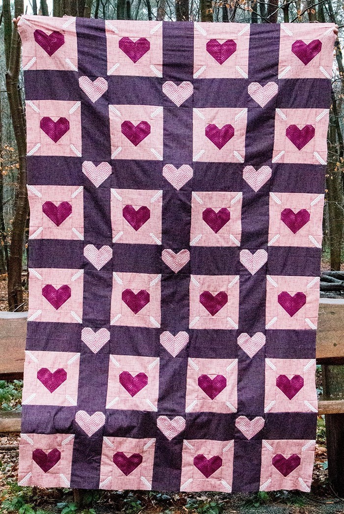 Love Is All Around - Valentine's Day Quilt Pattern by Nadra Ridgeway of ellis & higgs