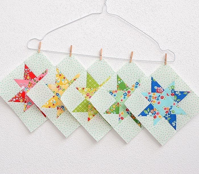 6 Köpfe 12 Blöcke - März: Stern Quilt Block von Nadra Ridgeway von ellis & higgs