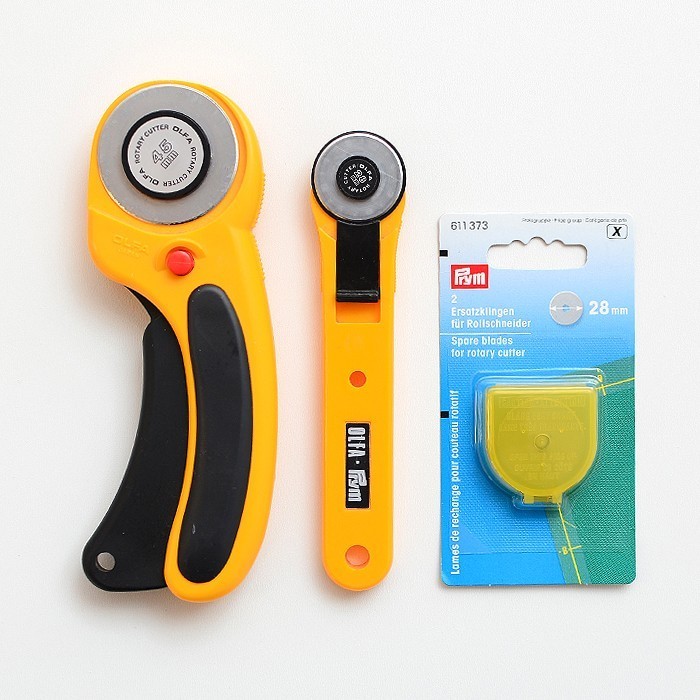 Patchwork Rollschneider, Rotary Cutter for quilting. Patchwork & Quilting Basics - Patchwork-Zubehör