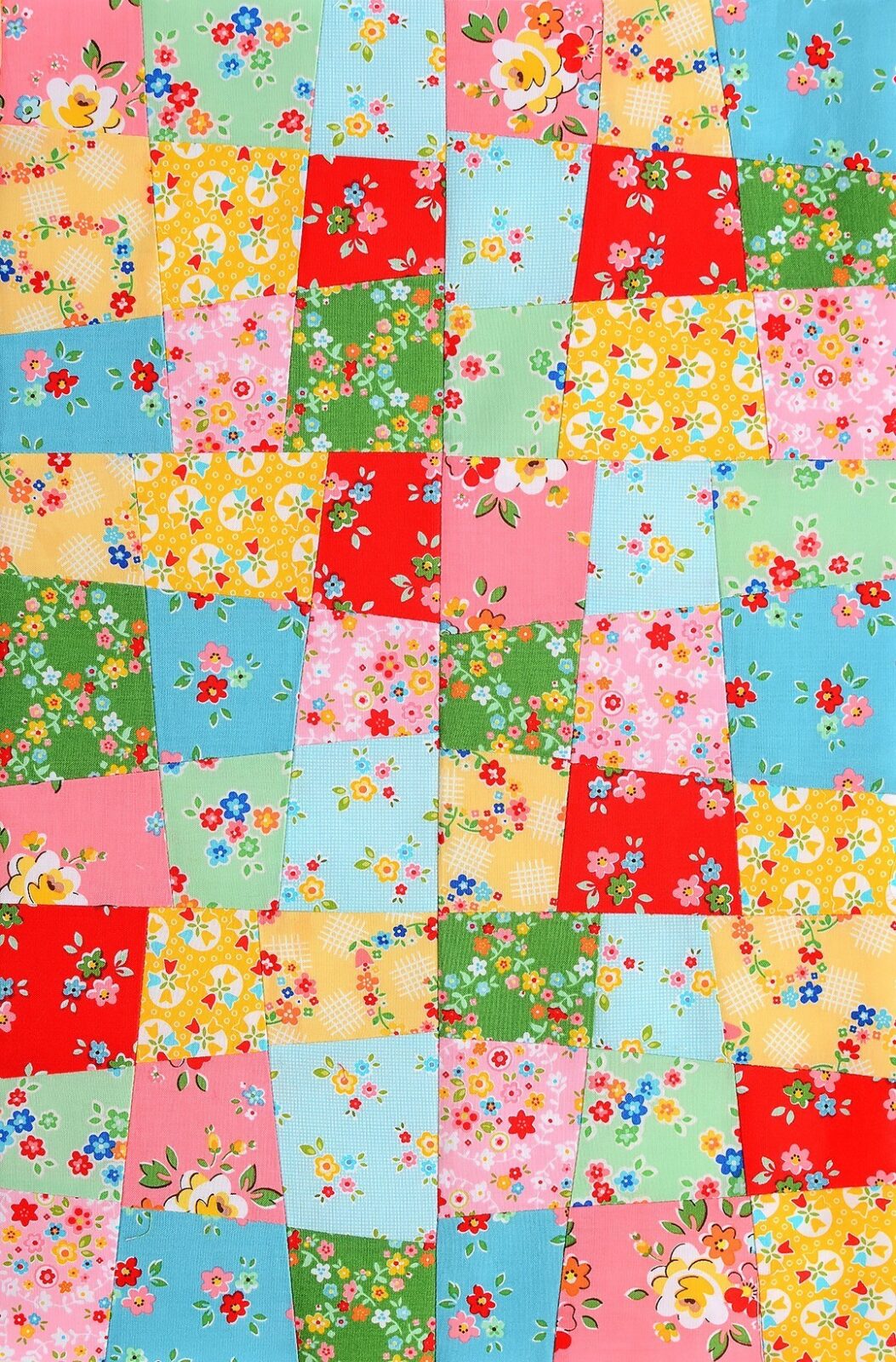 Crazy Nine Patch Quilt Block - Patchworken fuer Anfaenger