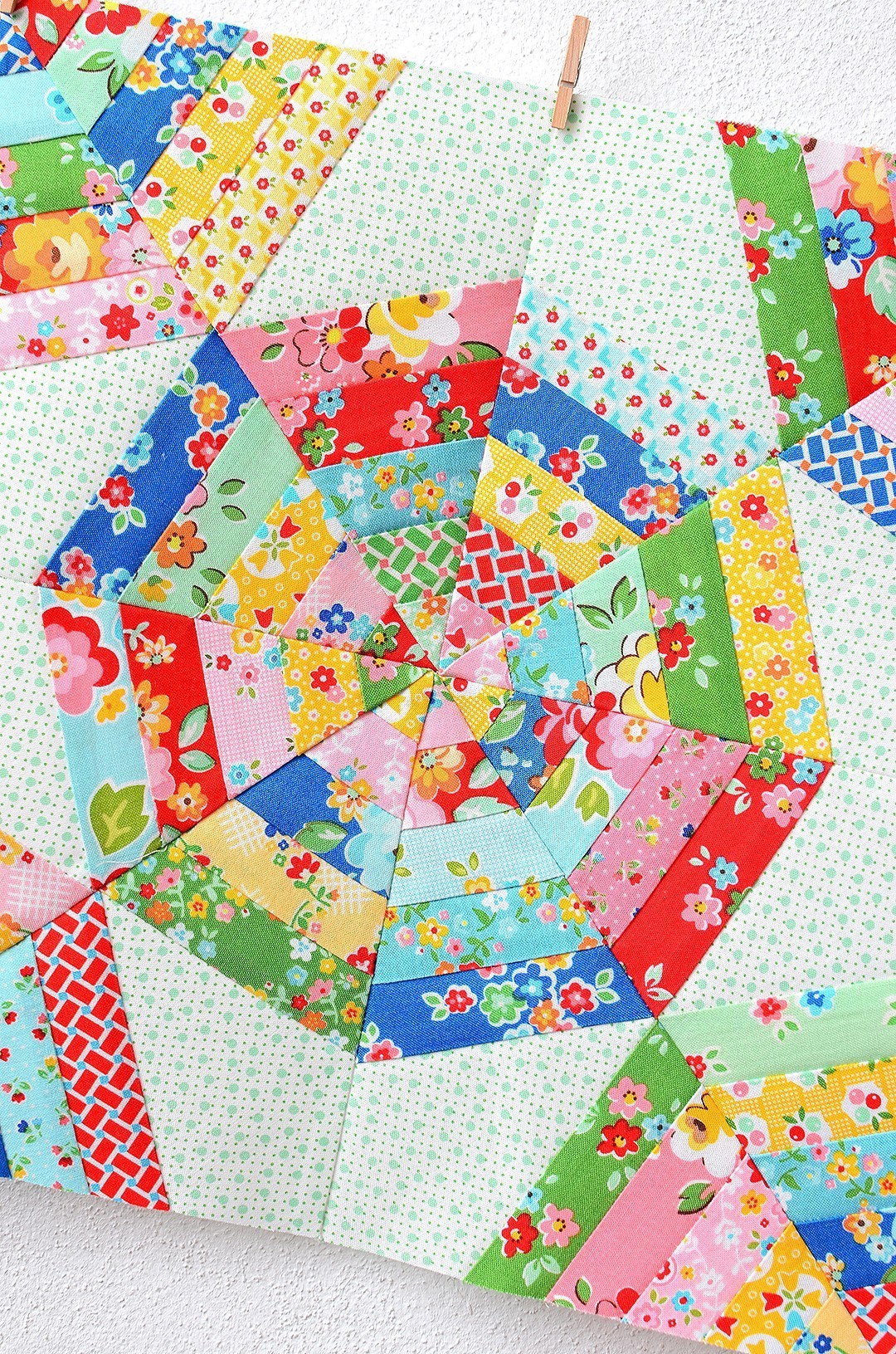 Spider Web Quilt Block - Foundation Paper Piecing fuer Ensteiger