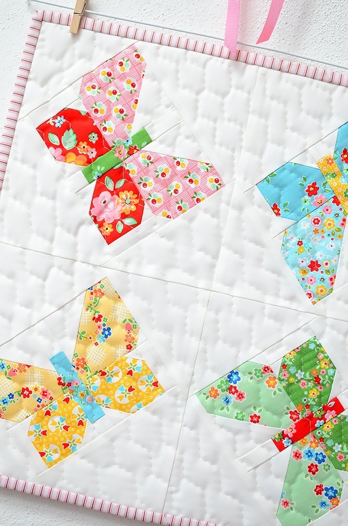 Butterfly Mini Quilt Pattern by Nadra Ridgeway of ellis & higgs