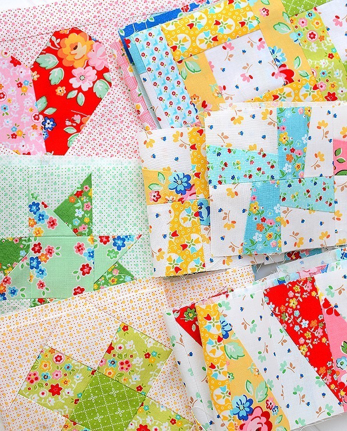 6 Köpfe 12 Blöcke - Januar bis Juni Quilt Blöcke