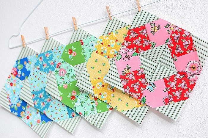 6 Koepfe 12 Bloecke August Life Saver Quilt Block Tutorial von Nadra Ridgeway, ellis & higgs