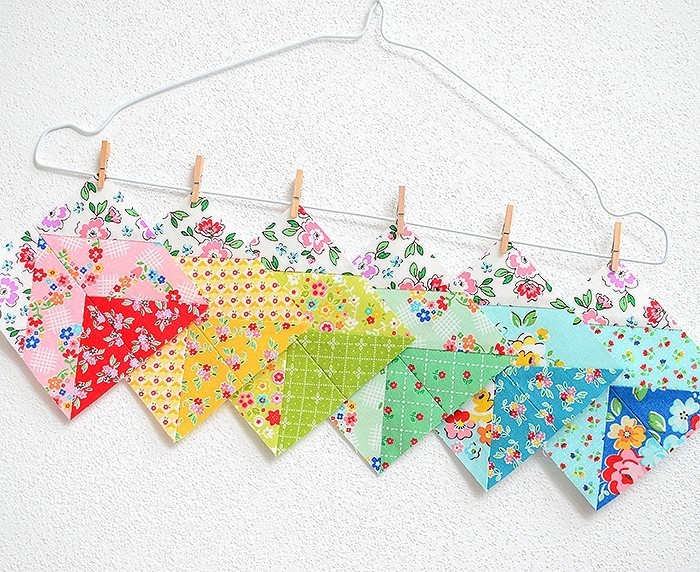 6 Koepfe 12 Bloecke Juli Zickzack Quilt Block