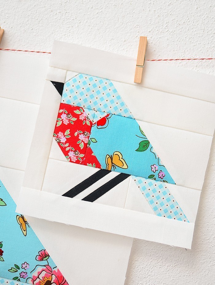 Bluebird Bird Quilt Block Pattern by Nadra Ridgeway of ellis & higgs
