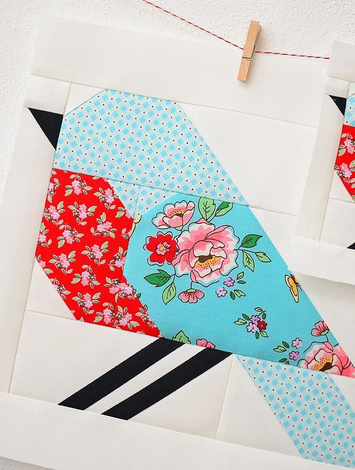 Bluebird Bird Quilt Block Pattern by Nadra Ridgeway of ellis & higgs