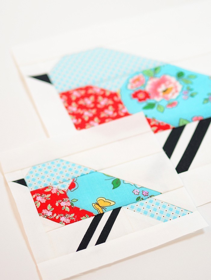 Bluebird Bird Quilt Block Pattern by Nadra Ridgeway of ellis & higgs