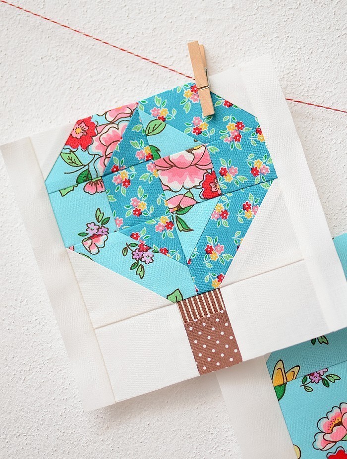 Hot Air Balloon Quilt Block Pattern by Nadra Ridgeway of ellis & higgs