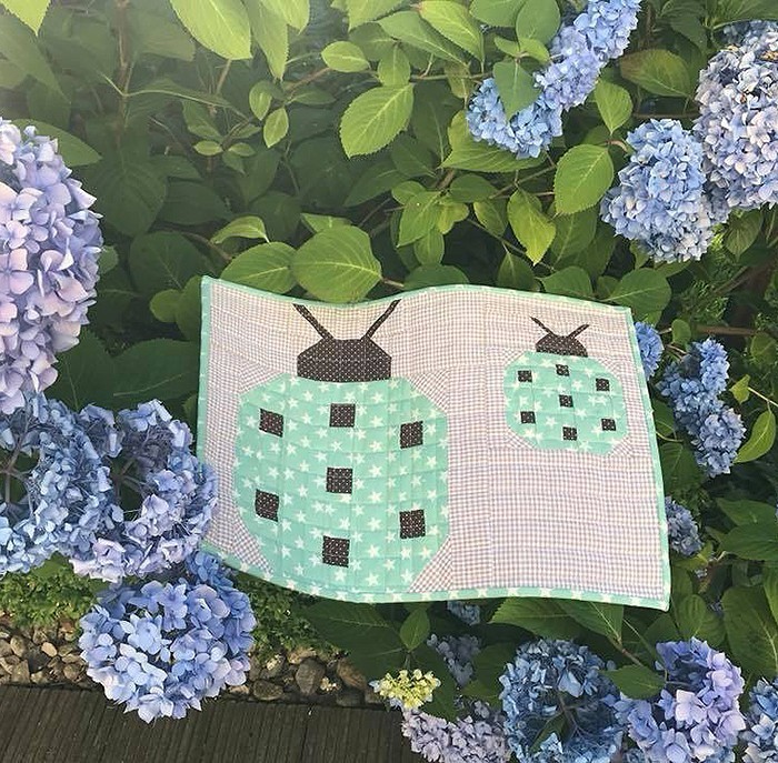 Ladybug Quilt Block Pattern by Nadra Ridgeway of ellis & higgs