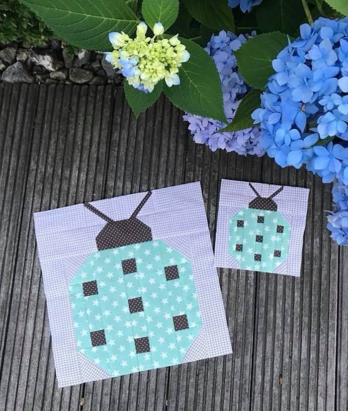 Ladybug Quilt Block Pattern by Nadra Ridgeway of ellis & higgs