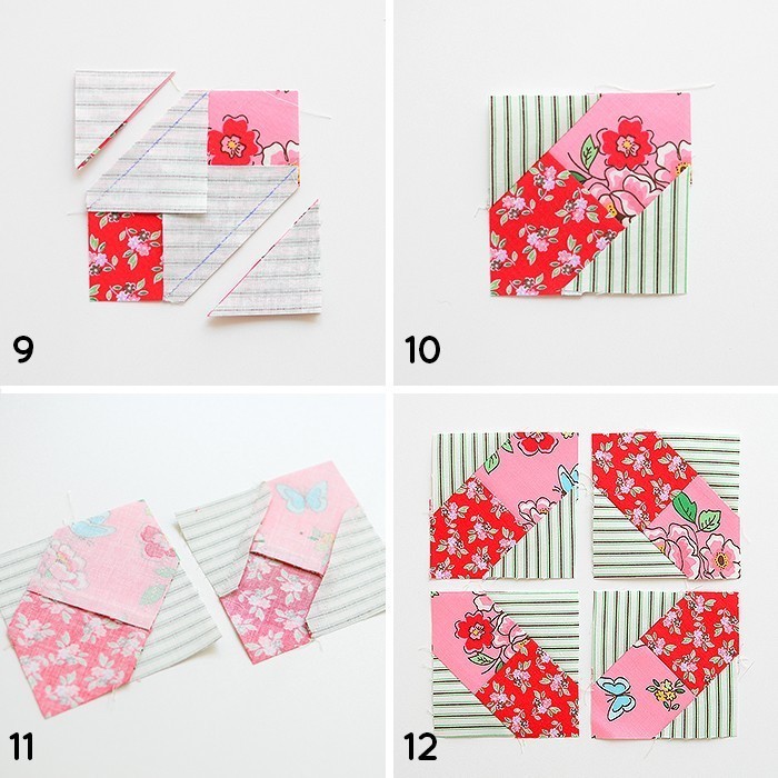 6 Koepfe 12 Bloecke August Life Saver Quilt Block Tutorial von Nadra Ridgeway, ellis & higgs