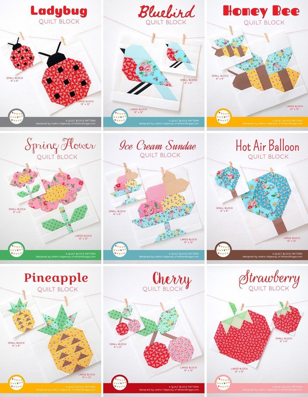 Quilt Block Pattern by Nadra Ridgeway of ellis & higgs