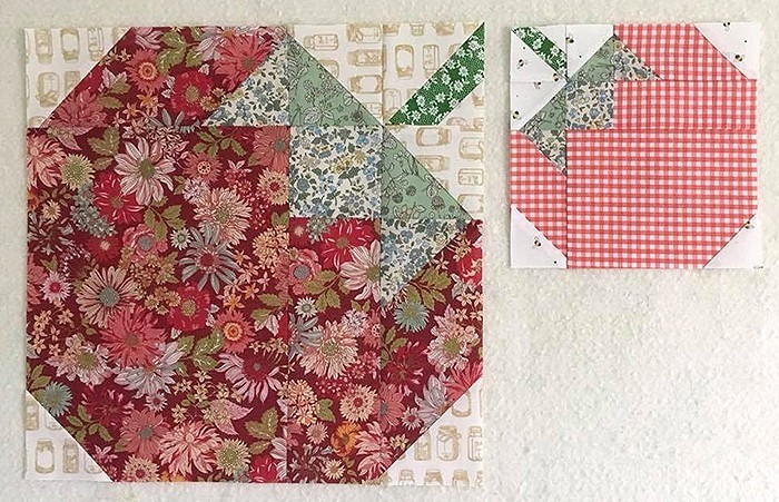 Strawberry Quilt Block Pattern by Nadra Ridgeway of ellis & higgs